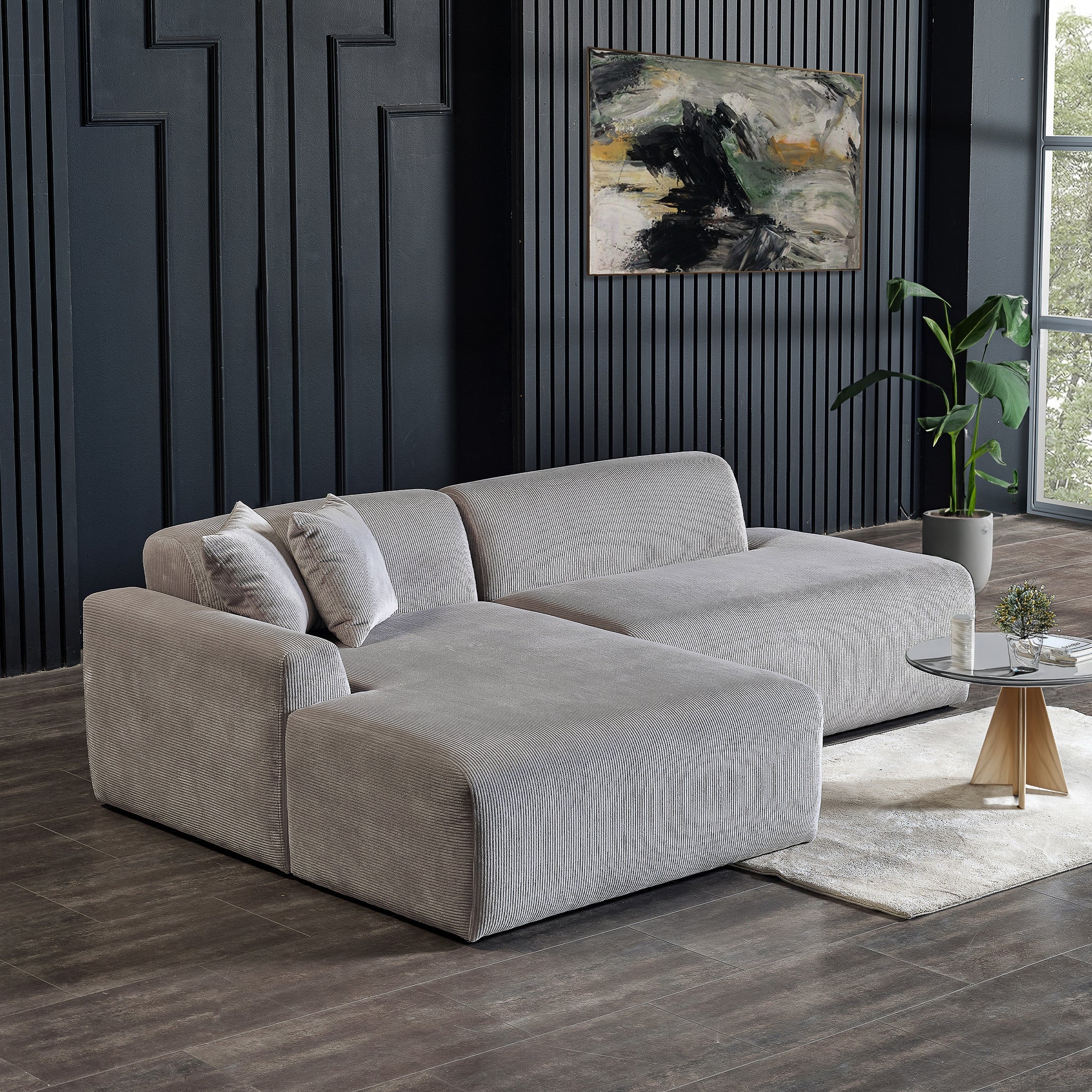 Siena Sofa Grey (Left)