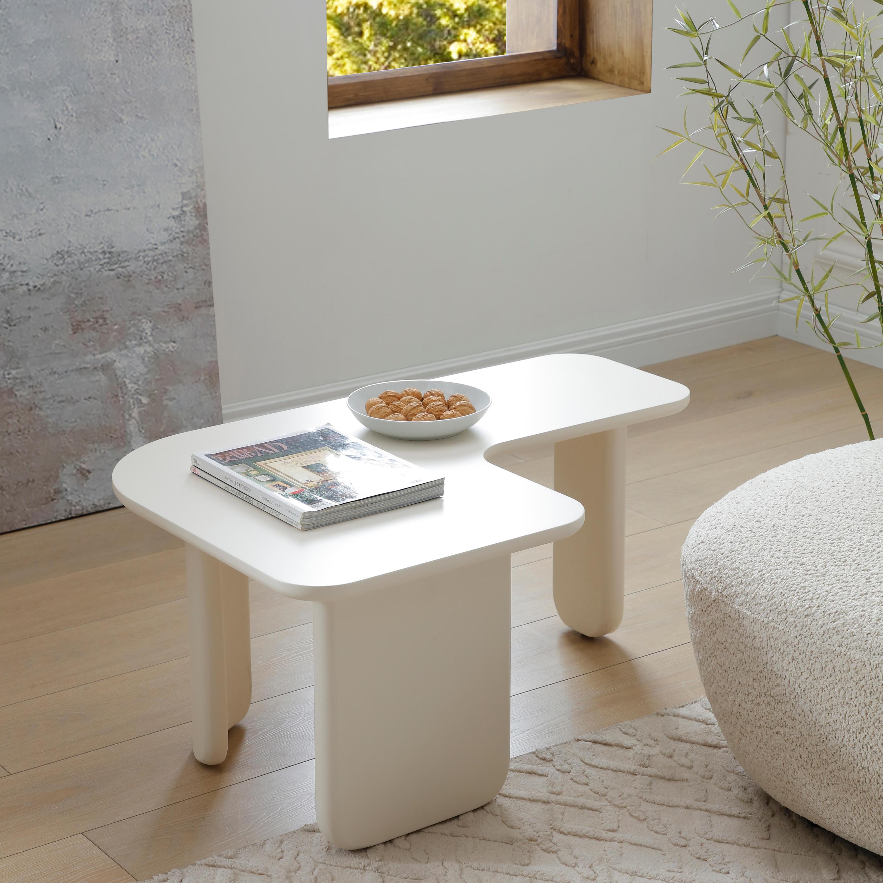 Lunareth — Nested L-Shaped Coffee Table