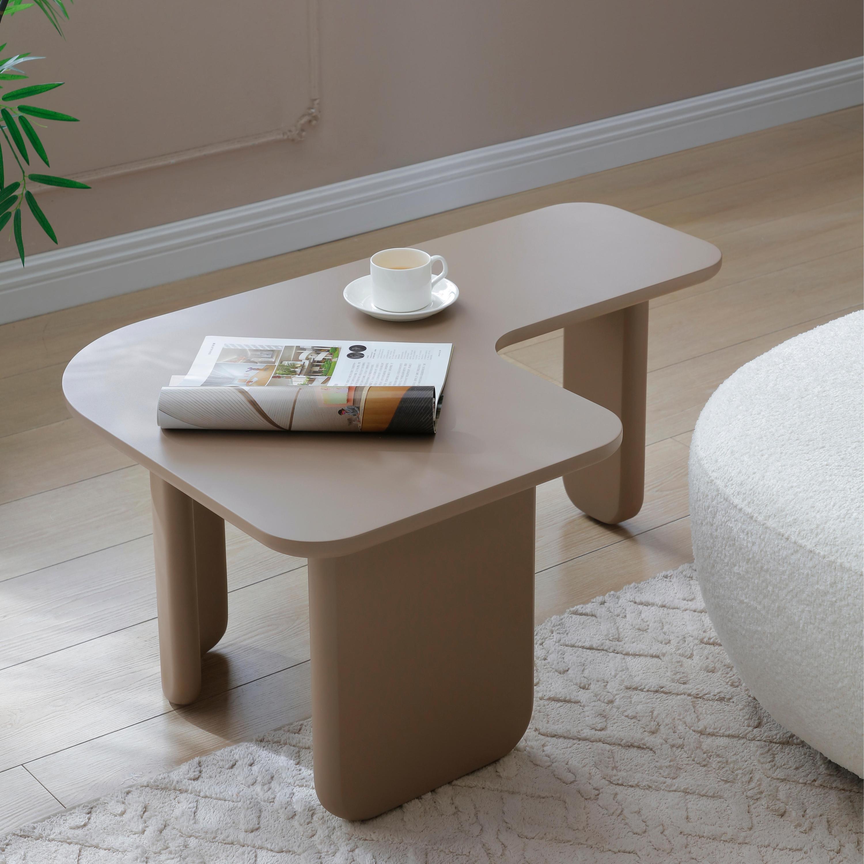 Lunareth — Nested L-Shaped Coffee Table