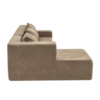 Modern L-Shape Sectional Sofa with Chaise Lounge - Comfy Corner Sofa