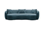 93.6 inch Modern Curved Sofa - Boucle Fabric Couch