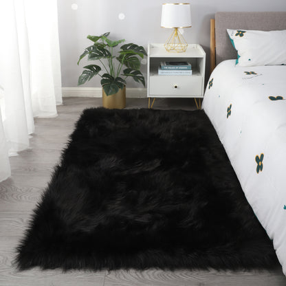 "Cozy Collection" Ultra Soft Fluffy Faux Fur Sheepskin Area Rug