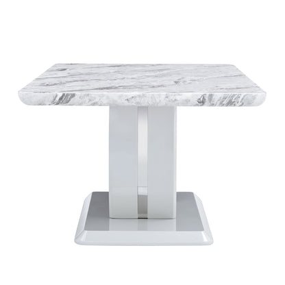 Modern Luxury Imitation - Marble Light Gray Coffee Table