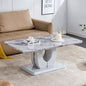 Modern Luxury Imitation - Marble Light Gray Coffee Table