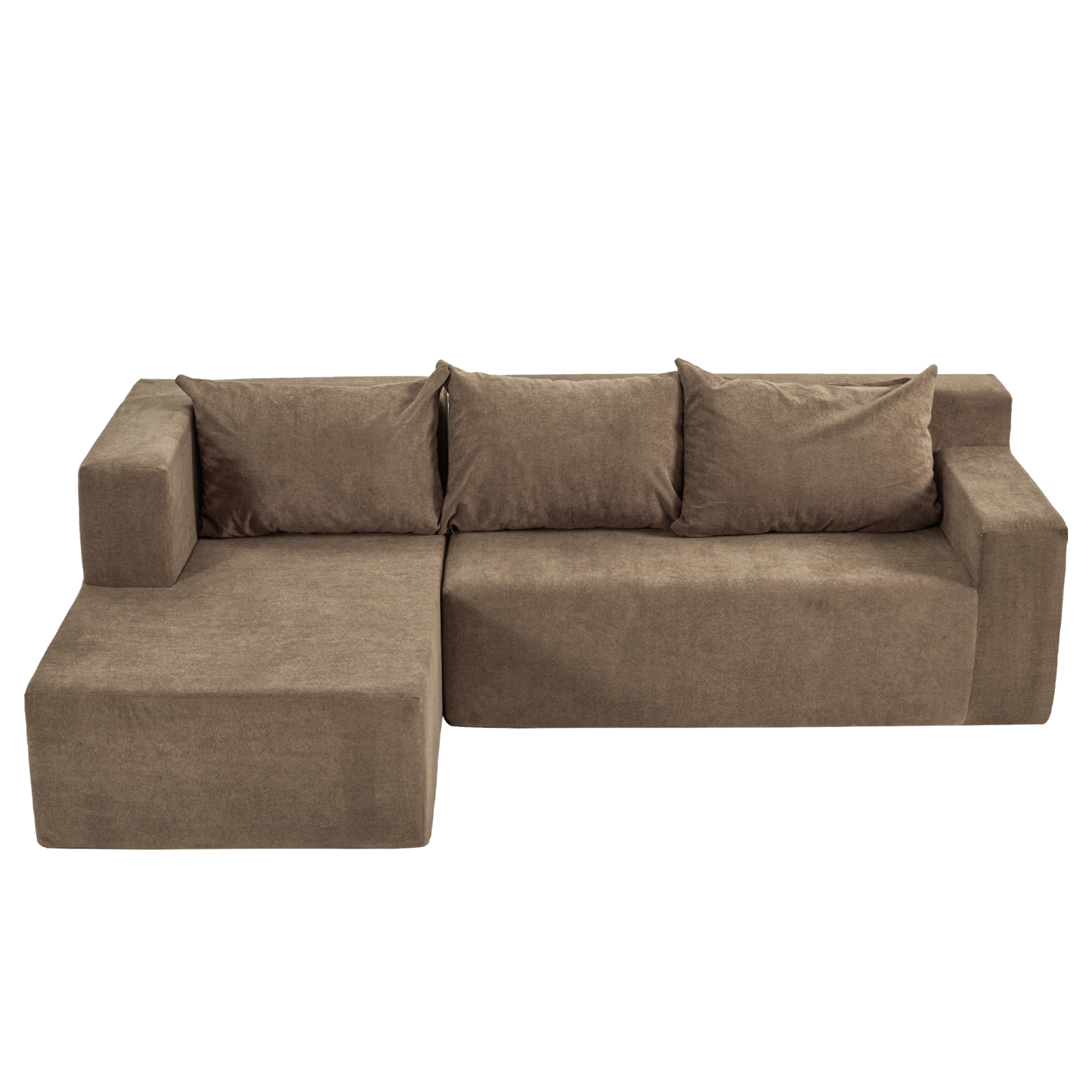 Modern L-Shape Sectional Sofa with Chaise Lounge - Comfy Corner Sofa