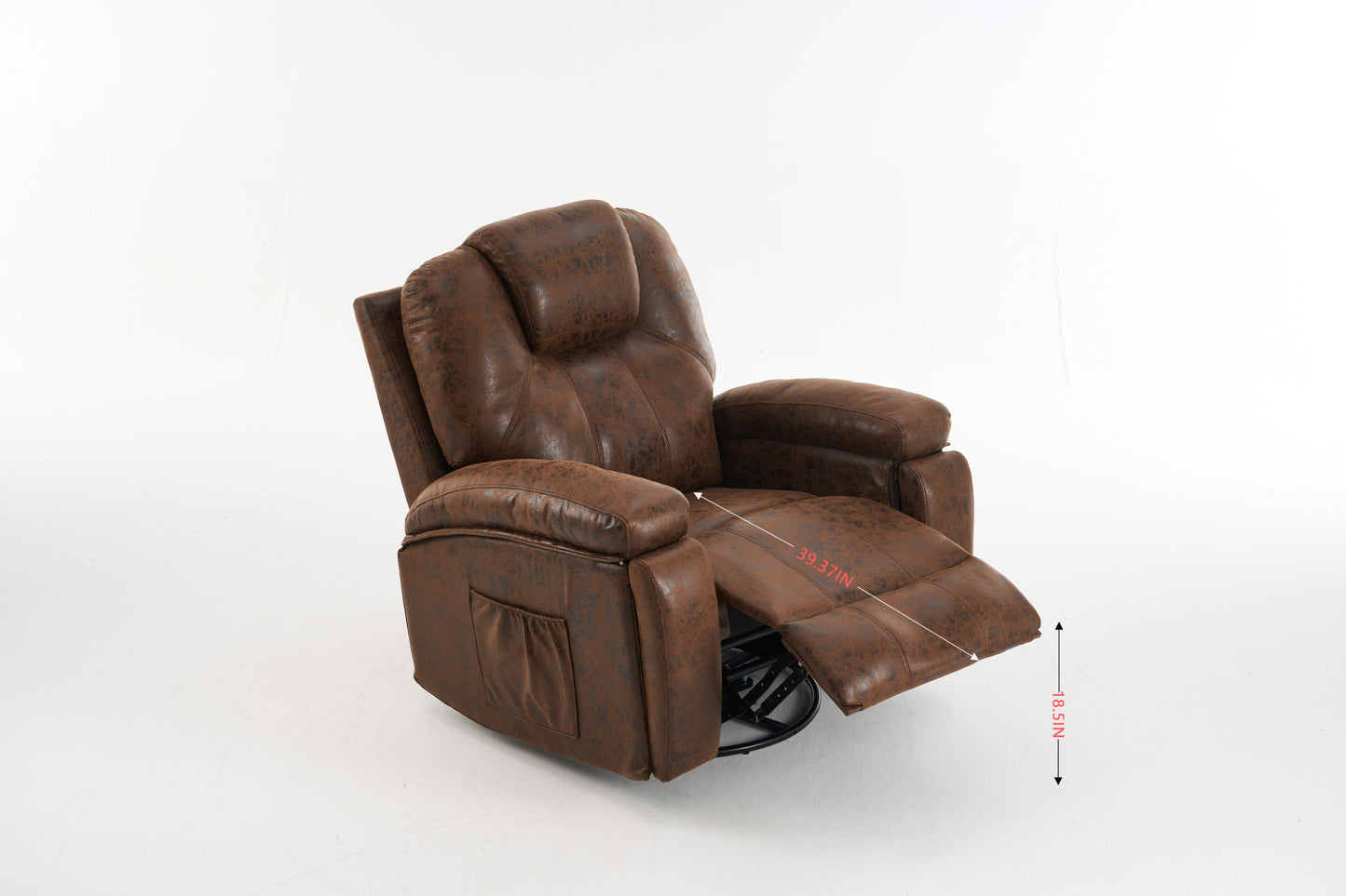 Power Lift Recliner Chair with Massage and Heat, Overstuffed Wide Recliner, Heavy Duty with Safety Motion Reclining Mechanism